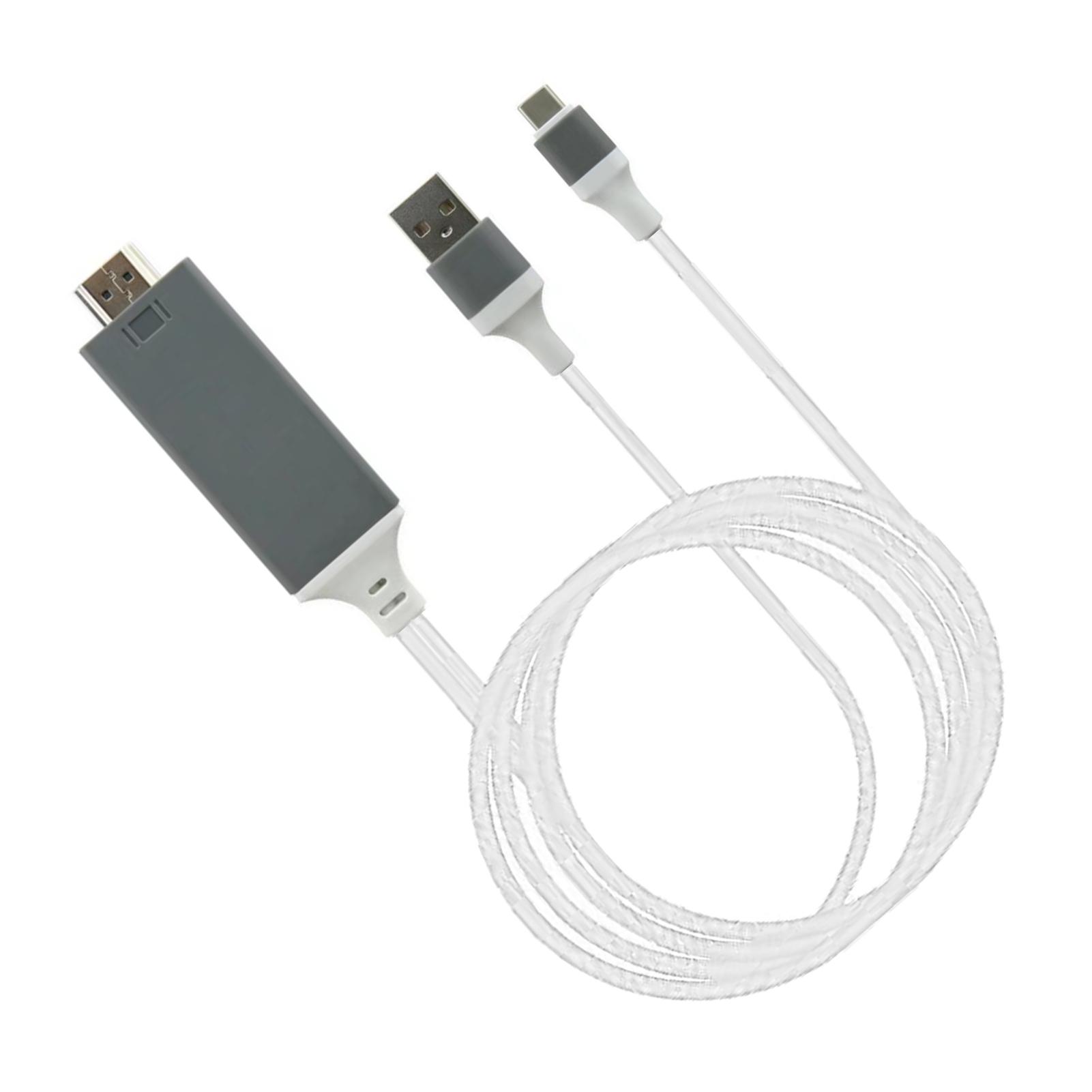 Кабель-адаптер Type-C к мультимедийному интерфейсу высокой четкости, ПВХ, медный, для телефона, ноутбука, белый. белый
Кабель-адаптер Type-C к мультимедийному интерфейсу высокой четкости, ПВХ, медный, для телефона, ноутбука, белый. белый