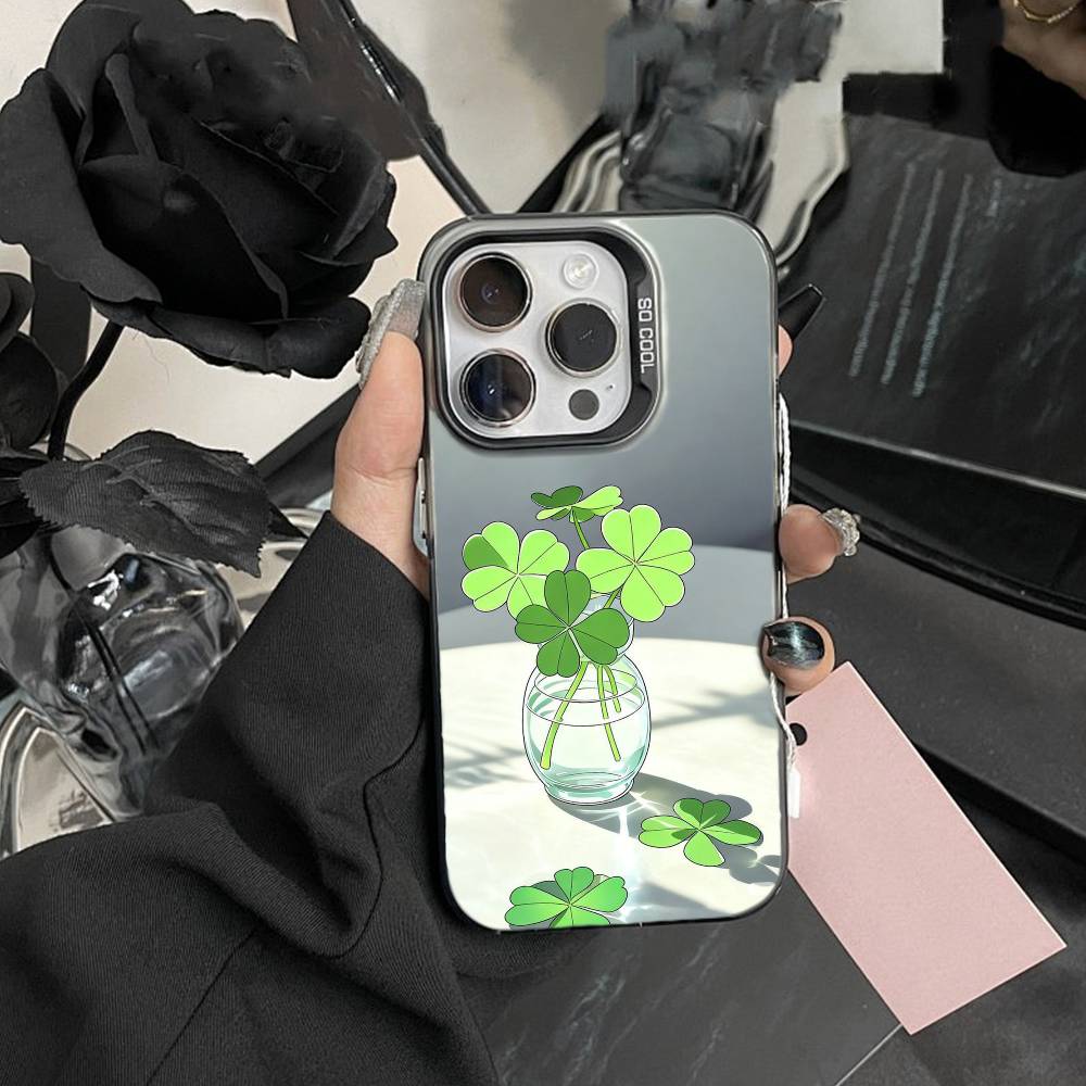 Four-leaf clover Phone Case For IPhone 16 17 15 14 12 13 Pro Max Black Color Shockproof Cover iPhone12PRO
Four-leaf clover Phone Case For IPhone 16 17 15 14 12 13 Pro Max Black Color Shockproof Cover iPhone12PRO