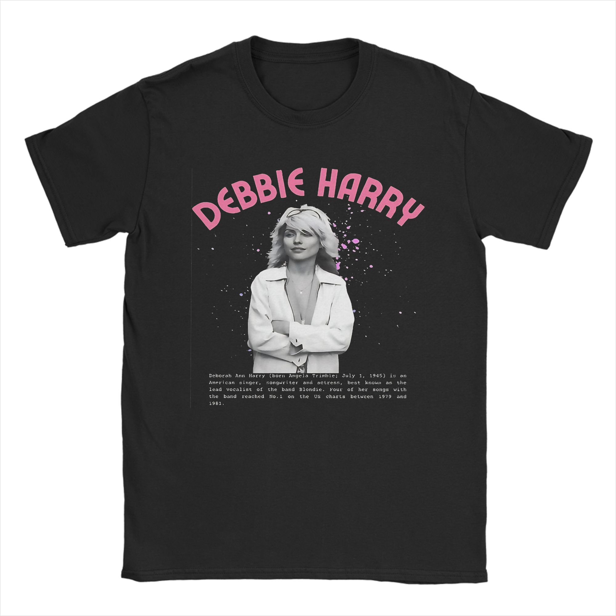 Debbie Harry On Stage Printed T Shirts for Unisex Women Pure Cotton Tee Shirt Clothing 4XL
Debbie Harry On Stage Printed T Shirts for Unisex Women Pure Cotton Tee Shirt Clothing 4XL