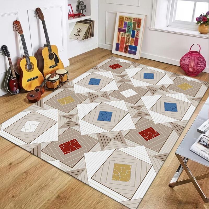 Geometric Abstract Area Rug Modern Style Soft Durable Washable Non Slip Floor Carpet for Living Room Home Decor 50x80cm
Geometric Abstract Area Rug Modern Style Soft Durable Washable Non Slip Floor Carpet for Living Room Home Decor 50x80cm