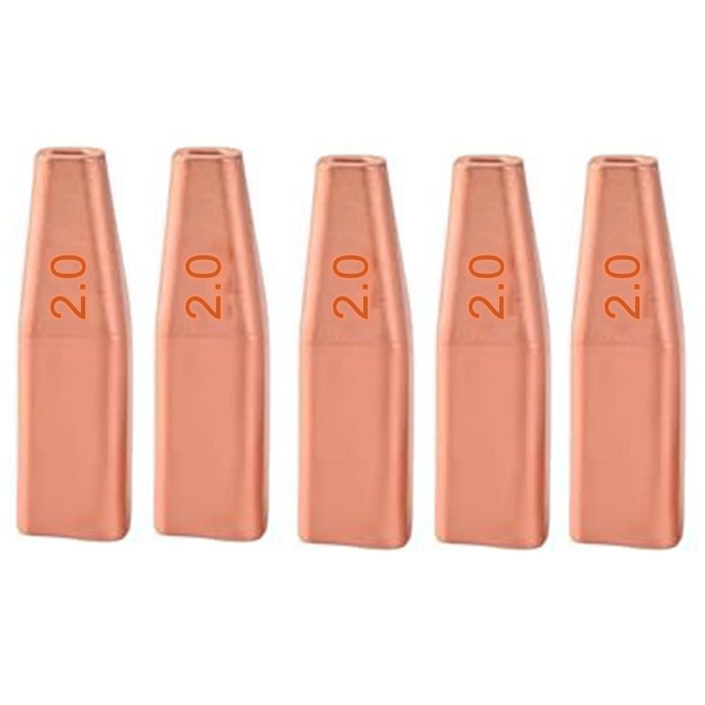 Copper Double Wire Guide Nozzle 5pcs for CQWY SUP21S Welding Torch 1 0 2 0mm Size Providing Precise Welding and Low Smoke Output 1.6
Copper Double Wire Guide Nozzle 5pcs for CQWY SUP21S Welding Torch 1 0 2 0mm Size Providing Precise Welding and Low Smoke Output 1.6