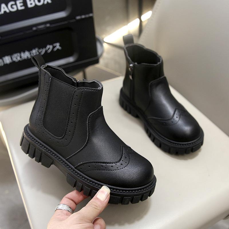 Spring Autumn Kids British Retro Martini Boots Soft Sole Short Boots for Boys and Girls size 31 чорний
Spring Autumn Kids British Retro Martini Boots Soft Sole Short Boots for Boys and Girls size 31 чорний