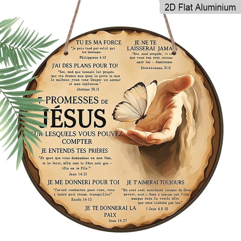2D Flat Aluminum Vintage Catholic Prayer Wall Decor, Multiple Sizes, French Religious Style. Suitable for Cafes, Living Rooms, Kitchens, Bars 20*20cm
2D Flat Aluminum Vintage Catholic Prayer Wall Decor, Multiple Sizes, French Religious Style. Suitable for Cafes, Living Rooms, Kitchens, Bars 20*20cm