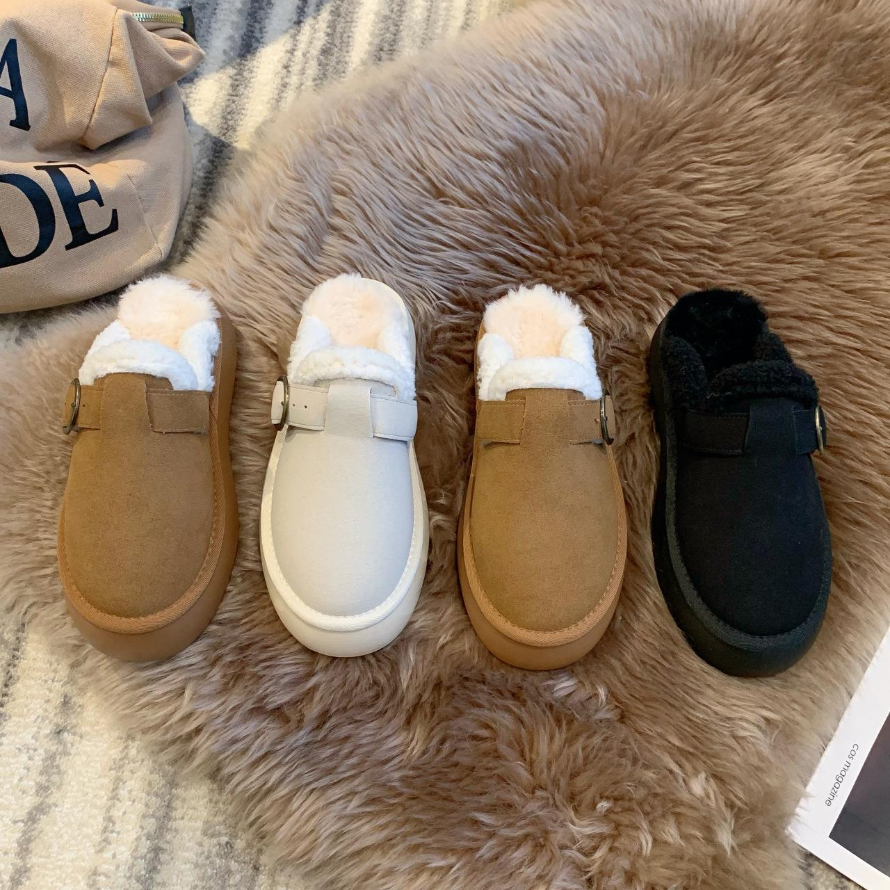 Autumn and winter new muffin thick-soled bag head half-drag fluffy shoes women s fashion belt buckle outer wear cotton slippers 35
Autumn and winter new muffin thick-soled bag head half-drag fluffy shoes women s fashion belt buckle outer wear cotton slippers 35