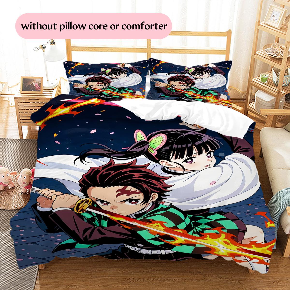 Yaiba ArtworkPattern Bedding Quilt Set Home Decoration Gift (1 * duvet cover + 2 * pillowcase without core) 135x200cm
Yaiba ArtworkPattern Bedding Quilt Set Home Decoration Gift (1 * duvet cover + 2 * pillowcase without core) 135x200cm