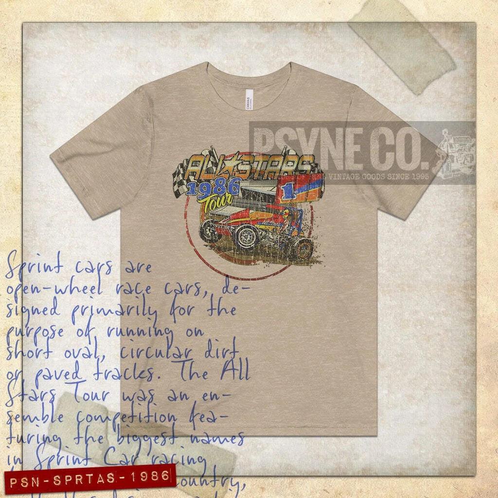Sprint Car All Stars 1986 Vintage Men s T shirt L
Sprint Car All Stars 1986 Vintage Men s T shirt L