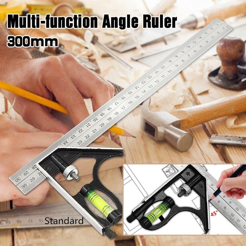 Active Combination Engineers Carpentry Gauging Tool Right Angle Ruler Try Square Corner Ruler срібний
Active Combination Engineers Carpentry Gauging Tool Right Angle Ruler Try Square Corner Ruler срібний