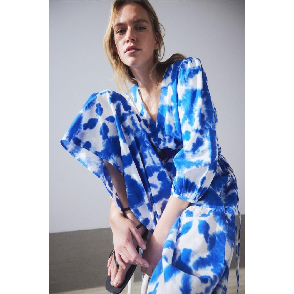 Платье HM с кулиской на талии, синий тай-дай
Платье HM с кулиской на талии, синий тай-дай