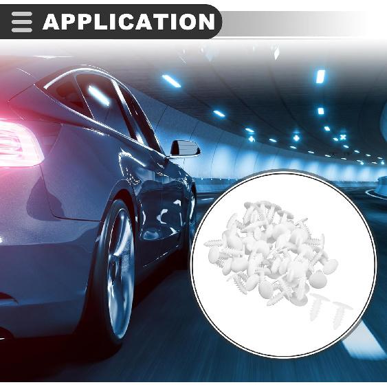 Motoforti Universal Push Bumper Fastener Rivet Clips, 0.51 x0.67 , Plastic, White,50pcs
Motoforti Universal Push Bumper Fastener Rivet Clips, 0.51 x0.67 , Plastic, White,50pcs