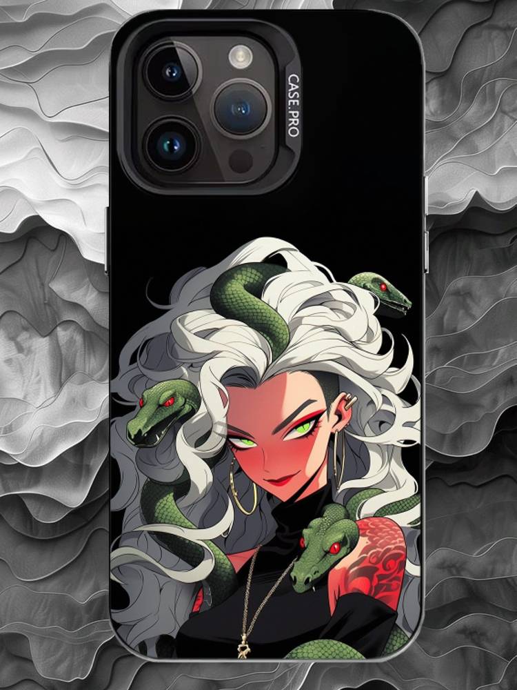 C-Cartoon medusa Phone Case For iPhone 17 16 15 14 13 12 11 Pro Max Plus Silver Matte Black Cover iPhone17
C-Cartoon medusa Phone Case For iPhone 17 16 15 14 13 12 11 Pro Max Plus Silver Matte Black Cover iPhone17