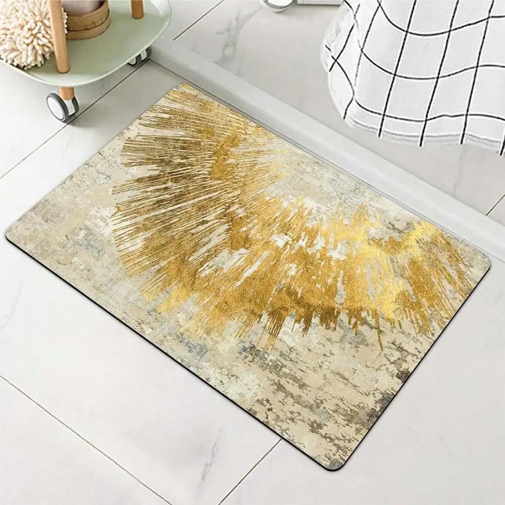 Artistic Gold Swirl Abstract Modern Luxury Carpet Mat Rug Non Slip Quick Dry Easy Clean Home Decor for Bedroom Bathroom Entryway 40x60cm
Artistic Gold Swirl Abstract Modern Luxury Carpet Mat Rug Non Slip Quick Dry Easy Clean Home Decor for Bedroom Bathroom Entryway 40x60cm