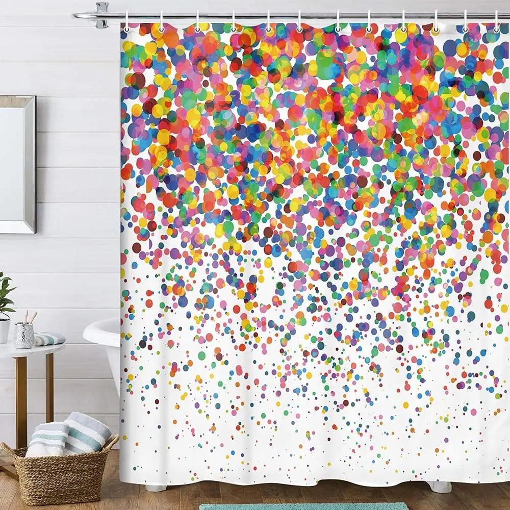 Wedding Holiday Party Geometric Color Dot Shower Curtain Home Bathroom Decorative Accessories Shower Curtain 180X180Cm W60H190(CM)-1 Pcs
Wedding Holiday Party Geometric Color Dot Shower Curtain Home Bathroom Decorative Accessories Shower Curtain 180X180Cm W60H190(CM)-1 Pcs