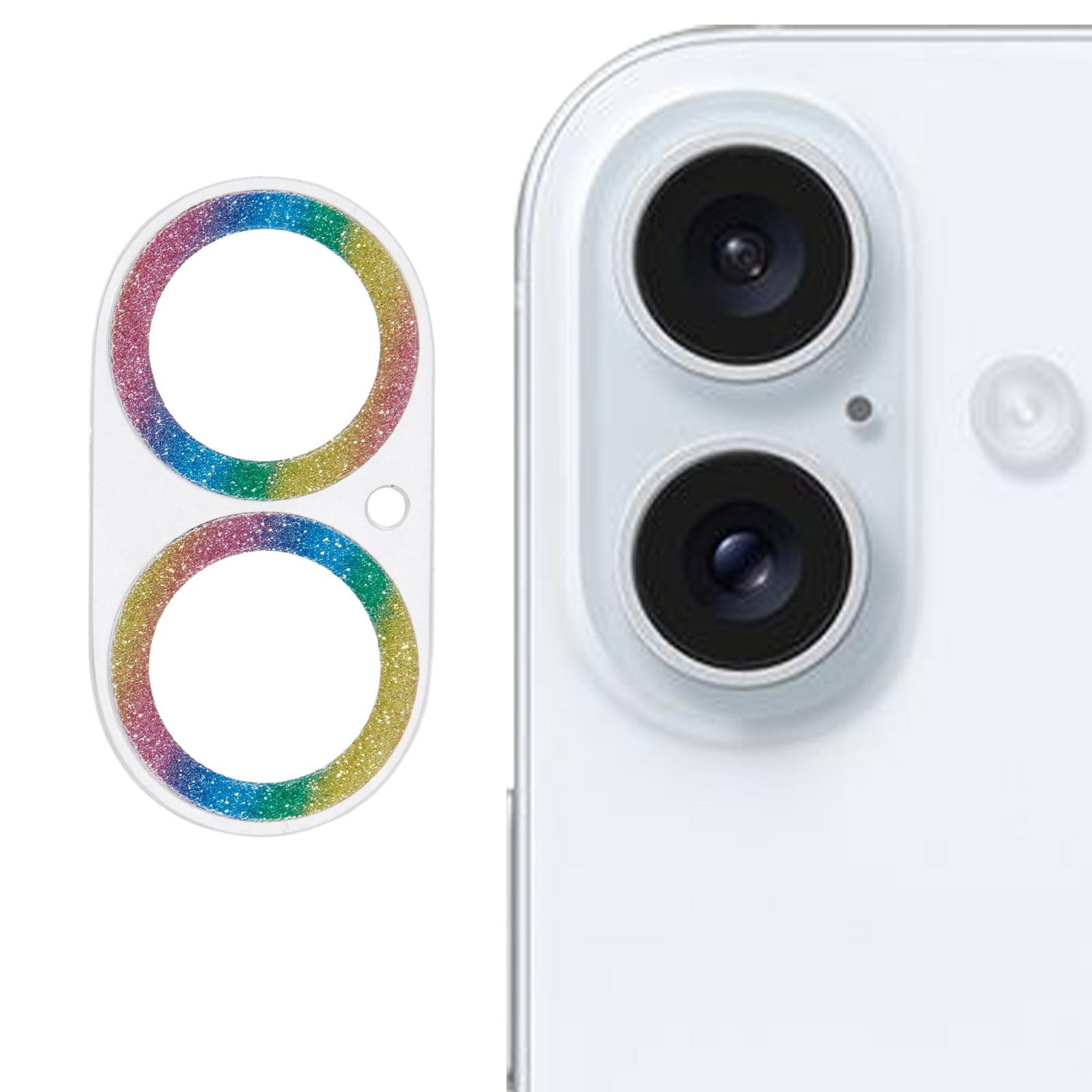 Для iPhone 16/16 Plus Захист об єктива камери Блискуча плівка для об єктива із загартованого скла Multi-color
Для iPhone 16/16 Plus Захист об єктива камери Блискуча плівка для об єктива із загартованого скла Multi-color