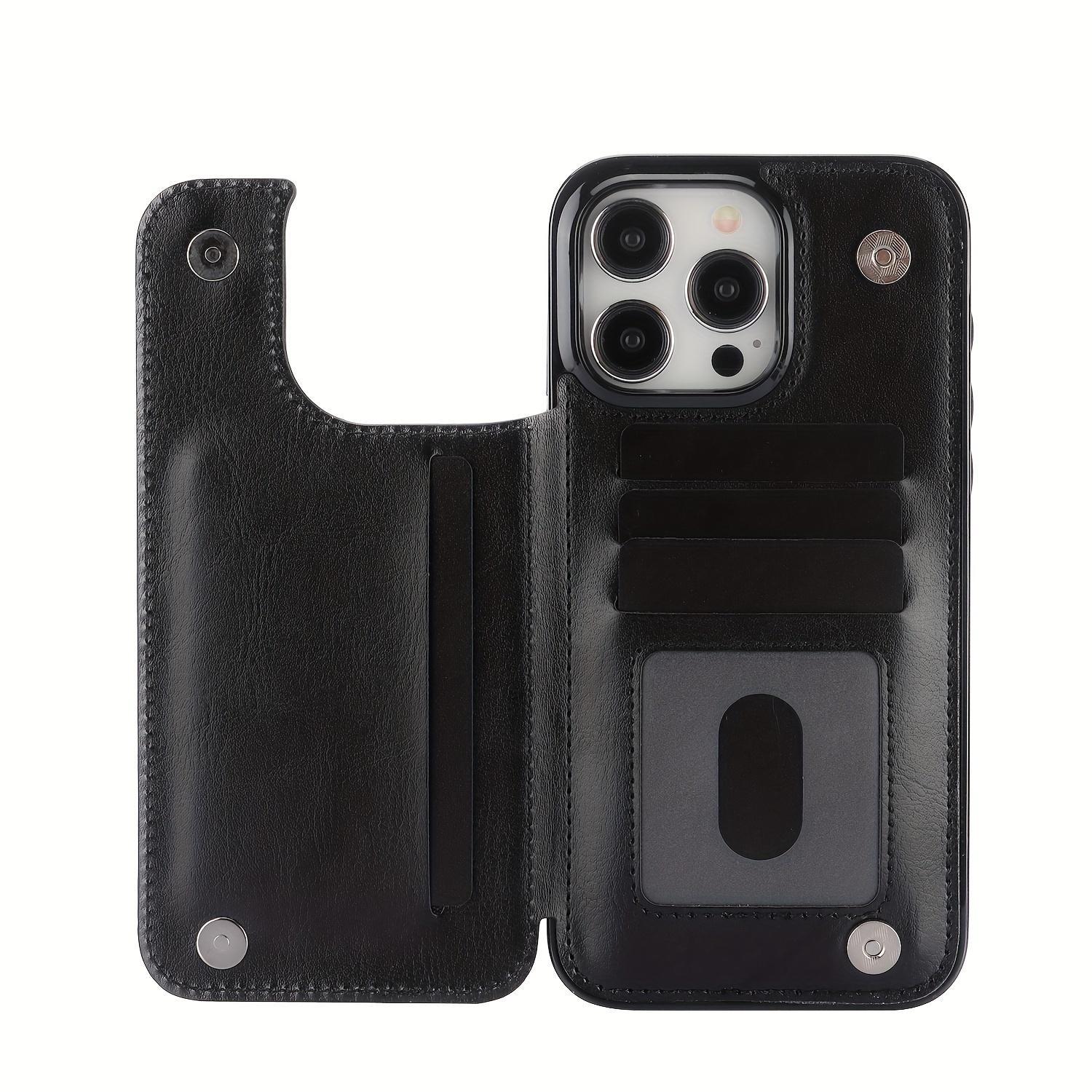 Чехол для телефона-кошелька с держателем для карт, чехол с подставкой для карт из искусственной кожи, двойной магнитной застежкой и прочным противоударным чехлом, для IPhone iPhone 15 Pro Max чёрный
Чехол для телефона-кошелька с держателем для карт, чехол с подставкой для карт из искусственной кожи, двойной магнитной застежкой и прочным противоударным чехлом, для IPhone iPhone 15 Pro Max чёрный