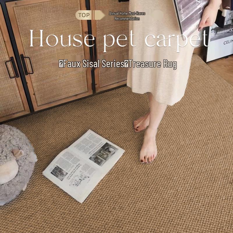 Machine-Washable Solid Color Imitation Sisal Carpet for Living Room and Bedroom 60x90cm
Machine-Washable Solid Color Imitation Sisal Carpet for Living Room and Bedroom 60x90cm