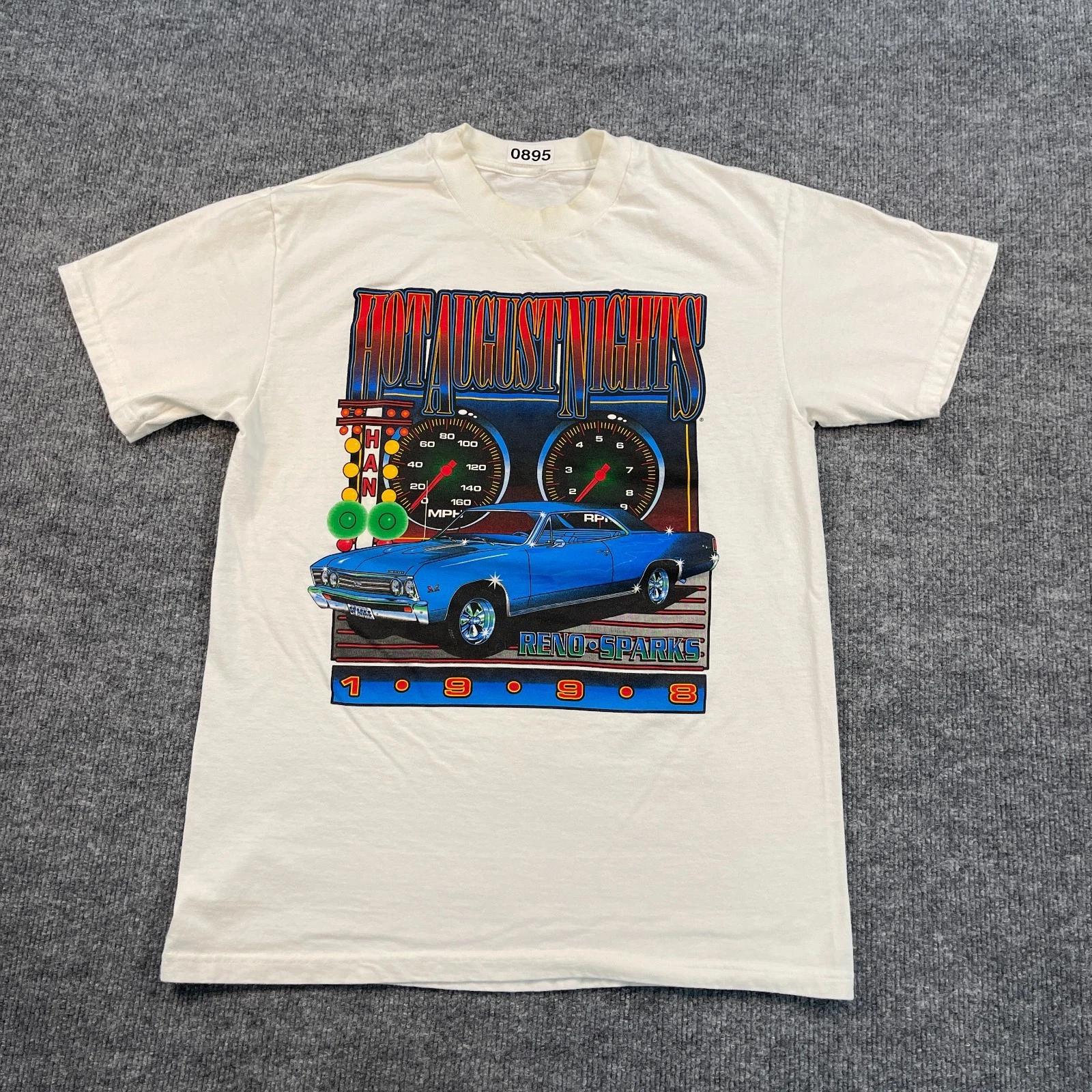 Vintage 1998 Hot August Nights Low-Rider Car Show Shirt Medium 19x26 White XL
Vintage 1998 Hot August Nights Low-Rider Car Show Shirt Medium 19x26 White XL