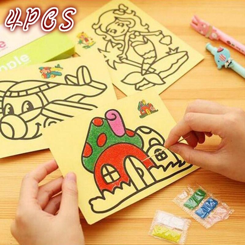 4 шт./лот дети DIY цветной песок живопись искусство творческий рисунок игрушки наждачная бумага художественные ремесла игрушки
4 шт./лот дети DIY цветной песок живопись искусство творческий рисунок игрушки наждачная бумага художественные ремесла игрушки