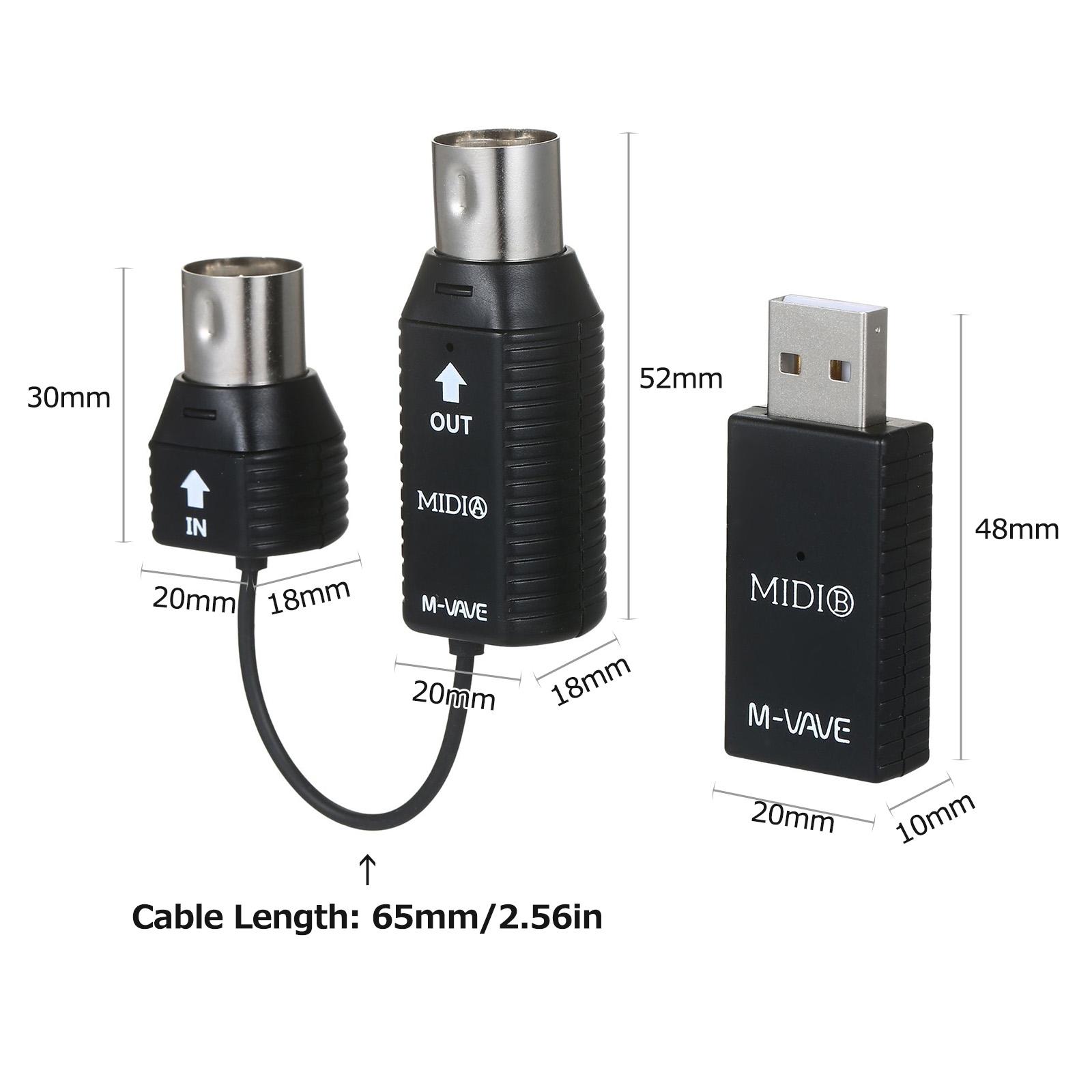 M-VAVE MS1 Mini Wireless Transmission System MIDI System MIDI Wireless Adapter Plug and Play Support for Devices чорний
M-VAVE MS1 Mini Wireless Transmission System MIDI System MIDI Wireless Adapter Plug and Play Support for Devices чорний