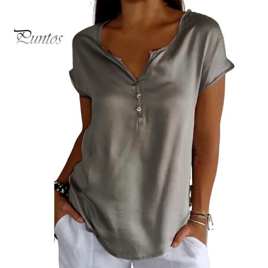 Женская летняя повседневная футболка с v-образным вырезом и пуговицами, футболка с короткими рукавами и однотонным пуловером свободного покроя, топы, уличная одежда 4XL серый
Женская летняя повседневная футболка с v-образным вырезом и пуговицами, футболка с короткими рукавами и однотонным пуловером свободного покроя, топы, уличная одежда 4XL серый