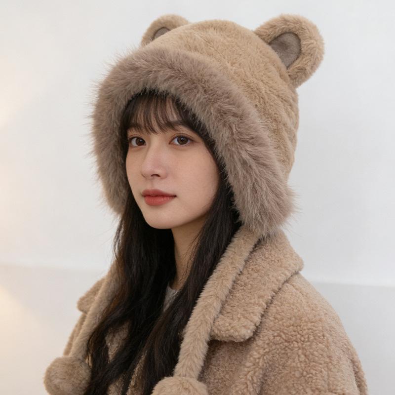 Warm ear protector, plush and thickened cute plush hat, versatile plush pullover hat. M(56-58cm)
Warm ear protector, plush and thickened cute plush hat, versatile plush pullover hat. M(56-58cm)