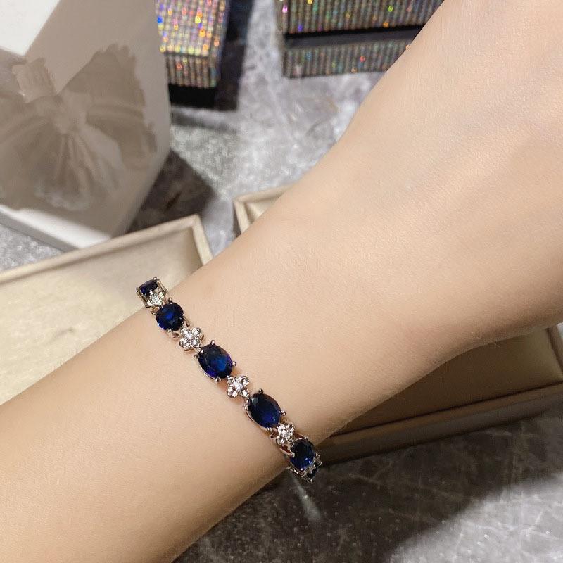 Elegant Flower Jewelry Bracelet With Cubic Zirconia For Women Summer синій
Elegant Flower Jewelry Bracelet With Cubic Zirconia For Women Summer синій