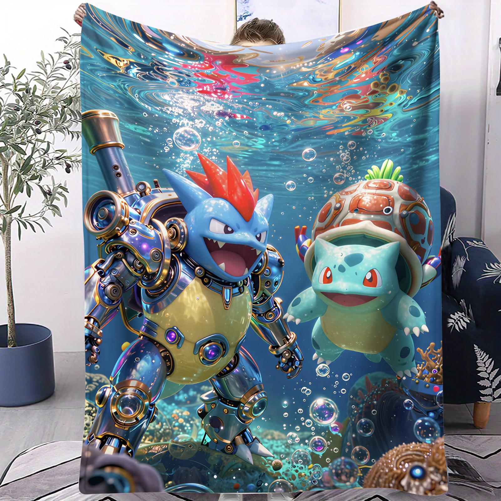 3D Fantasy Water Pokemon Gathering Blanket Cozy Warm Flannel Blanket for Boys Girls for Home Camping Office Decor 70x100cm
3D Fantasy Water Pokemon Gathering Blanket Cozy Warm Flannel Blanket for Boys Girls for Home Camping Office Decor 70x100cm