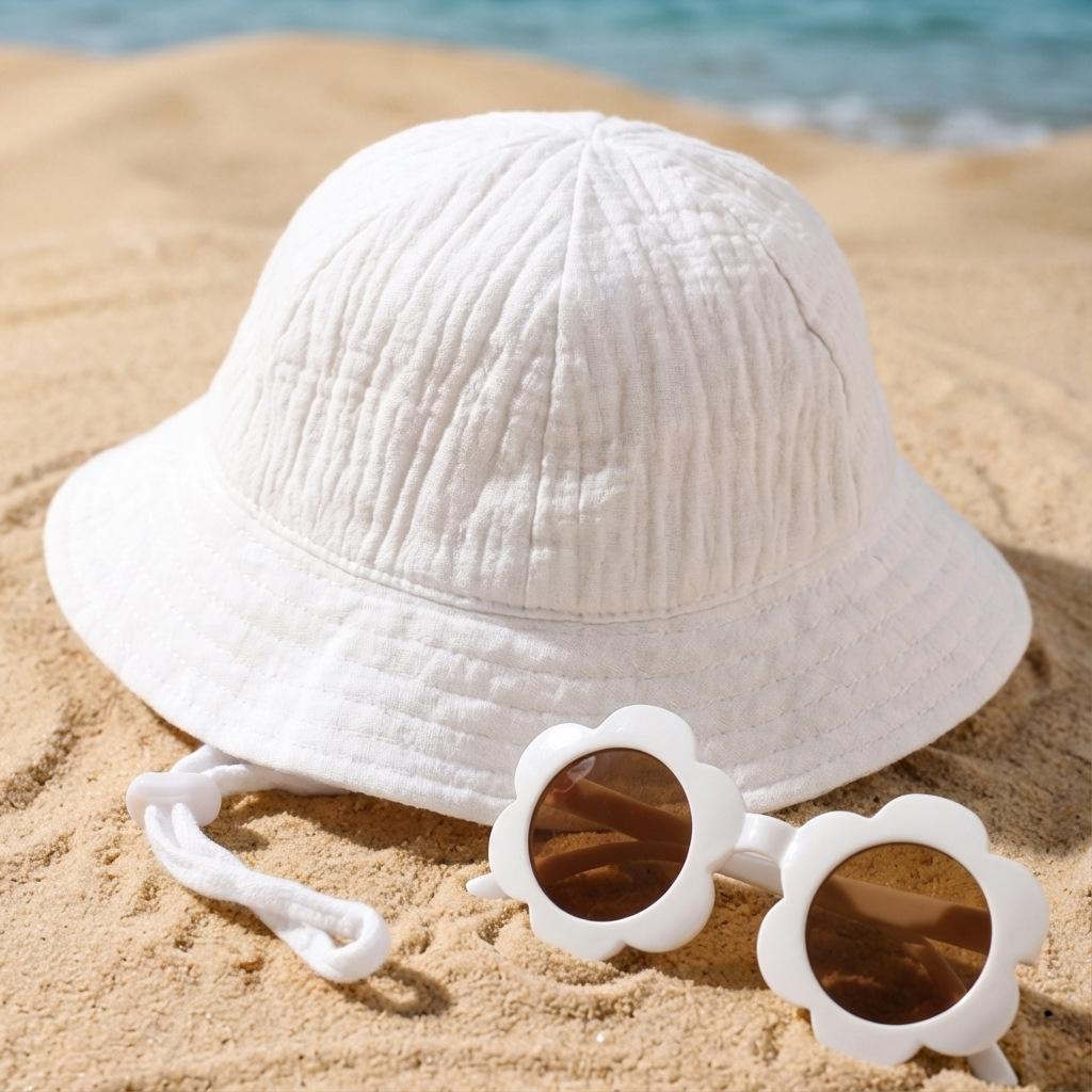 2Pcs Muslin Baby Summer Hat Sunglasses Set Kids Panama Sun Hats for Girls Boys Beach Travel Baby Cap Infant Bucket Hats 0-2Y 0-2Y белый
2Pcs Muslin Baby Summer Hat Sunglasses Set Kids Panama Sun Hats for Girls Boys Beach Travel Baby Cap Infant Bucket Hats 0-2Y 0-2Y белый