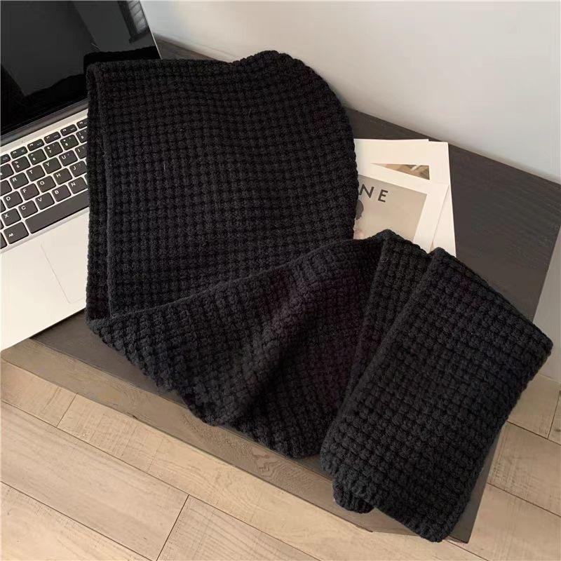 Mixed Fabric Knit Balaclava: Warm, Woolen Hooded Hat & Scarf Combo for Autumn/Winter чорний
Mixed Fabric Knit Balaclava: Warm, Woolen Hooded Hat & Scarf Combo for Autumn/Winter чорний