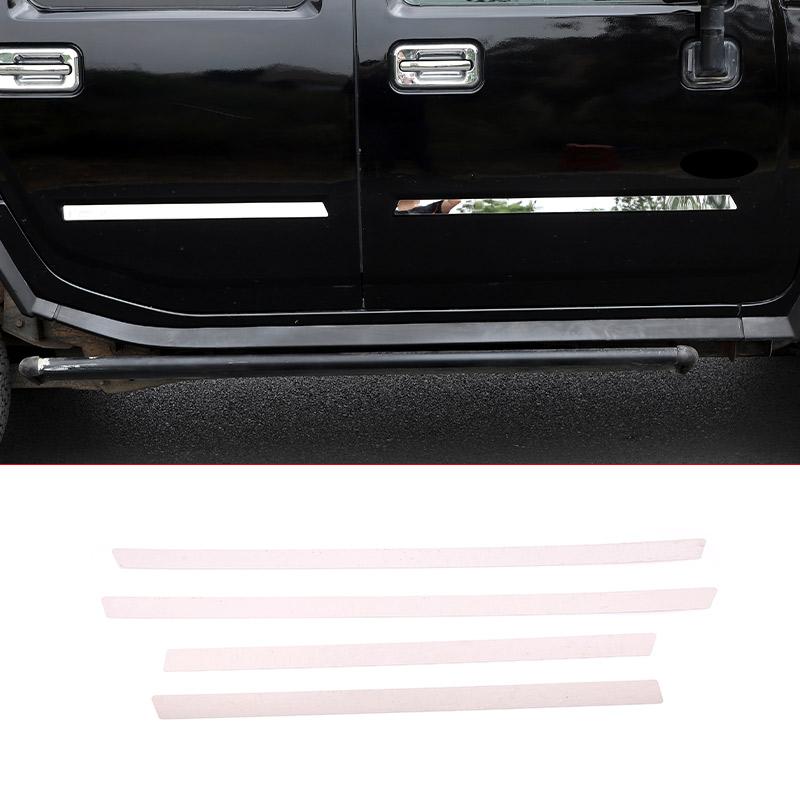 4pcs Stainless steel Side Door Trim Side Door Body Molding Strips Cover Trim For Hummer H2 2003-2009 Car Accessories
4pcs Stainless steel Side Door Trim Side Door Body Molding Strips Cover Trim For Hummer H2 2003-2009 Car Accessories