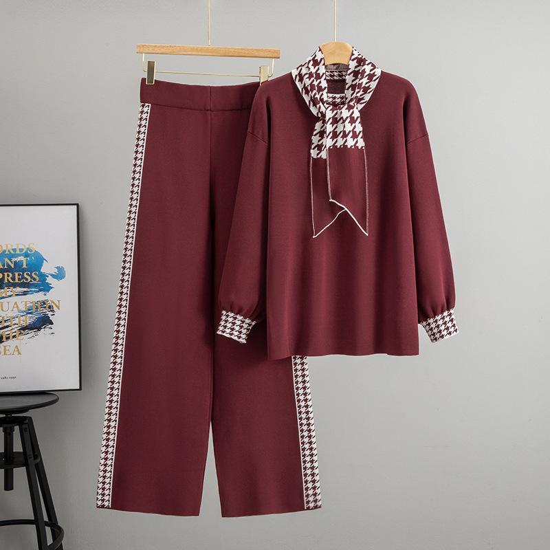 Осенне-зимний комплект: Стильный вязаный топ с высокой талией, модный комплект с широкими брюками для женщин one size бордовый
Осенне-зимний комплект: Стильный вязаный топ с высокой талией, модный комплект с широкими брюками для женщин one size бордовый