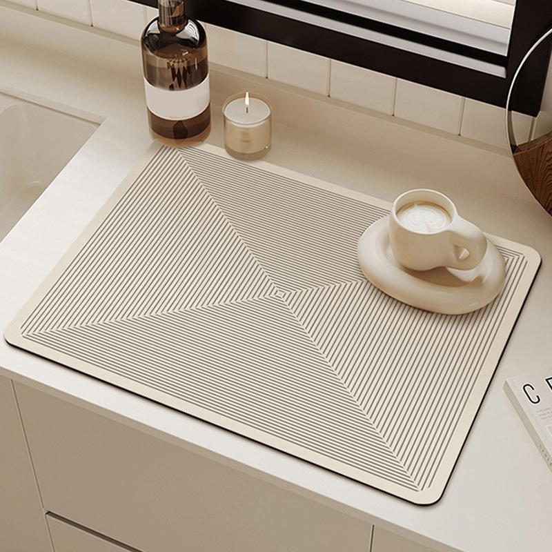 Quick Drying Kitchen Drain Pad Line Super Absorbent Countertop Coffee Dish Drying Mat Non-Slip Dinnerware Tableware Placemat
Quick Drying Kitchen Drain Pad Line Super Absorbent Countertop Coffee Dish Drying Mat Non-Slip Dinnerware Tableware Placemat