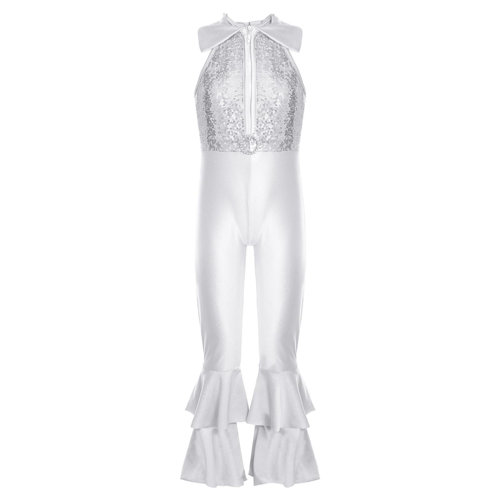 Дівчата танцюють купальник без рукавів відкладний комір блискучими блискітками блискавка спереду дизайн 5-6 Years срібний
Дівчата танцюють купальник без рукавів відкладний комір блискучими блискітками блискавка спереду дизайн 5-6 Years срібний