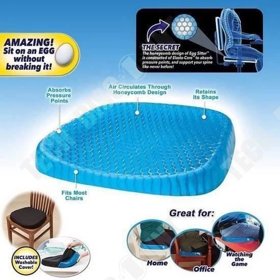 TD® Multifonctionnel Oeuf Respirant Icy Coussin Tabouret Coussin Cool Coussin Quatre Saisons Universel D été Chaise Coussin Voiture
TD® Multifonctionnel Oeuf Respirant Icy Coussin Tabouret Coussin Cool Coussin Quatre Saisons Universel D été Chaise Coussin Voiture