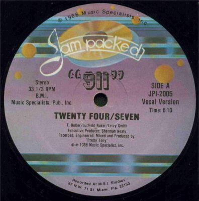 12inch Record 911 - Twenty Four/Seven / It Must Be Nice JPI2005 Jam Packed 1986 US Dance & Electronica Used
12inch Record 911 - Twenty Four/Seven / It Must Be Nice JPI2005 Jam Packed 1986 US Dance & Electronica Used