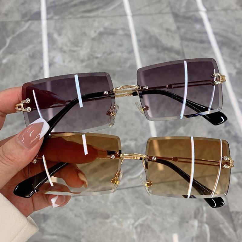 Fashion Outdoor Rectangle Ocean Sunglasses Metal Rimless Gradient UV400 Sun Glasses for Women Men Luxury Design Eyeglasses Gafas De Sol
Fashion Outdoor Rectangle Ocean Sunglasses Metal Rimless Gradient UV400 Sun Glasses for Women Men Luxury Design Eyeglasses Gafas De Sol