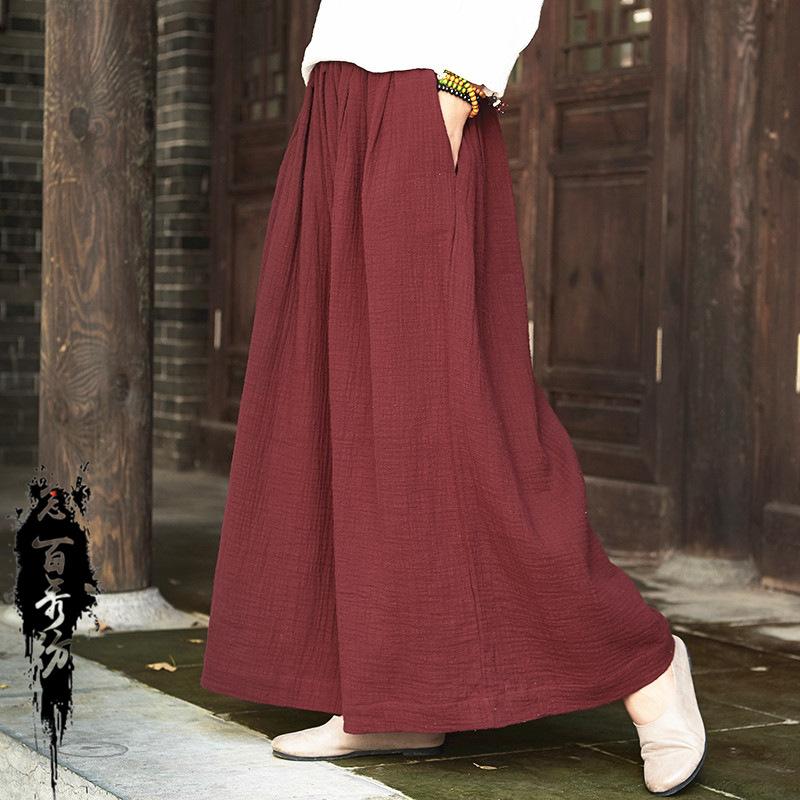 Johnature Women Wide Leg Pants Elastic Waist Women Trouser Summer Casual Cotton Linen Soft Loose Pants L червоний
Johnature Women Wide Leg Pants Elastic Waist Women Trouser Summer Casual Cotton Linen Soft Loose Pants L червоний