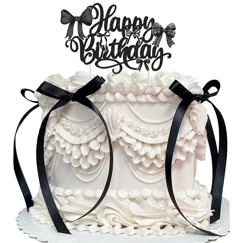 7Pcs Acrylic Letter Cake Decorating Multipurpose Funny Black Bows Polyester Happy Birthday Sign Ribbion Cake Topper
7Pcs Acrylic Letter Cake Decorating Multipurpose Funny Black Bows Polyester Happy Birthday Sign Ribbion Cake Topper