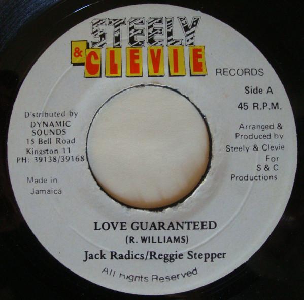7inch Record JACK RADICS / REGGIE STEPPER - Love Guaranteed NONE Steely & Clevie Jamaica Reggae, Ska & Dub Used
7inch Record JACK RADICS / REGGIE STEPPER - Love Guaranteed NONE Steely & Clevie Jamaica Reggae, Ska & Dub Used