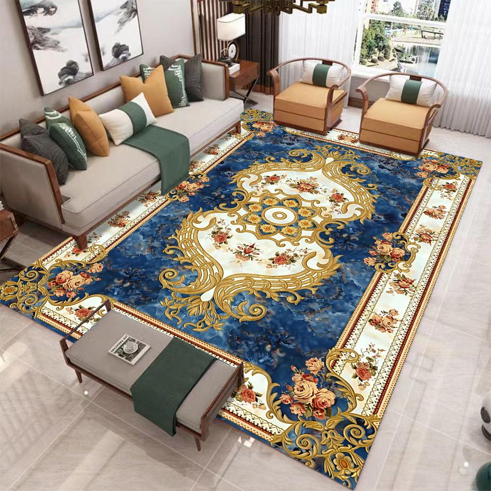 Elegant Rose Blue Rugs Living Room Lounge Room Tea Coffee Table Rug Kitchen Floor Mat Cloakroom Rug Bedroom Bedside Soft Rug 40cm x 60cm
Elegant Rose Blue Rugs Living Room Lounge Room Tea Coffee Table Rug Kitchen Floor Mat Cloakroom Rug Bedroom Bedside Soft Rug 40cm x 60cm