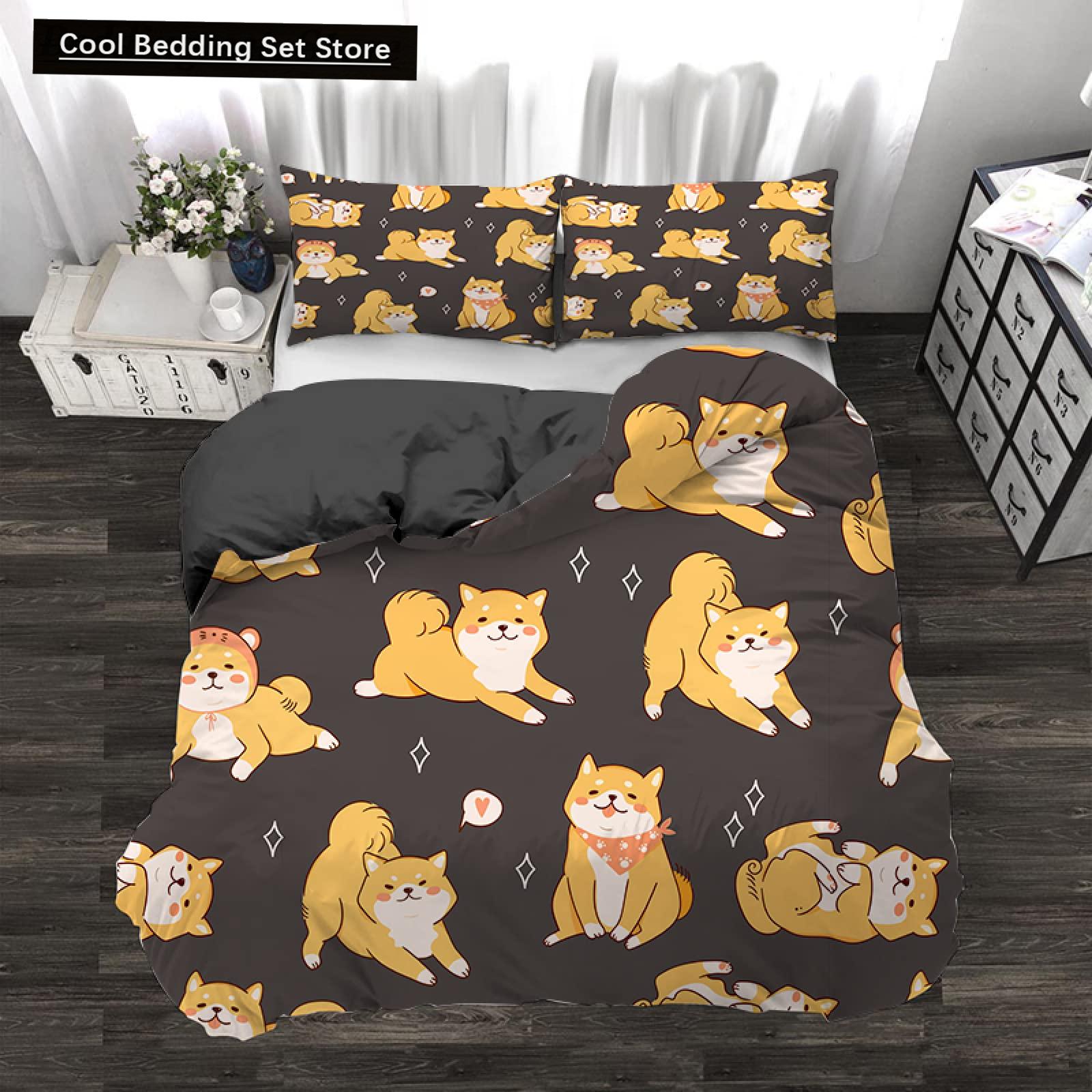 Comforter Cartoon Shiba Inu King Queen Bedding Set Yellow Pet Puppy Cherry Blossoms Tree Polyester Comforter Comforter (quilt)-EU Single(135*200cm)3pcs
Comforter Cartoon Shiba Inu King Queen Bedding Set Yellow Pet Puppy Cherry Blossoms Tree Polyester Comforter Comforter (quilt)-EU Single(135*200cm)3pcs