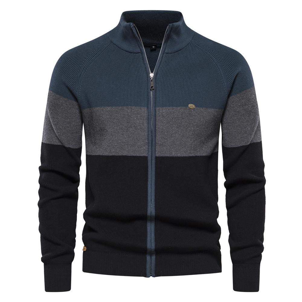 2026 New Autumn and Winter Patchwork Color Sweater for Men Zipper Cardigans for Men High Quality Youth Men Cotton Sweater S 55-65 kg озеро синий
2026 New Autumn and Winter Patchwork Color Sweater for Men Zipper Cardigans for Men High Quality Youth Men Cotton Sweater S 55-65 kg озеро синий