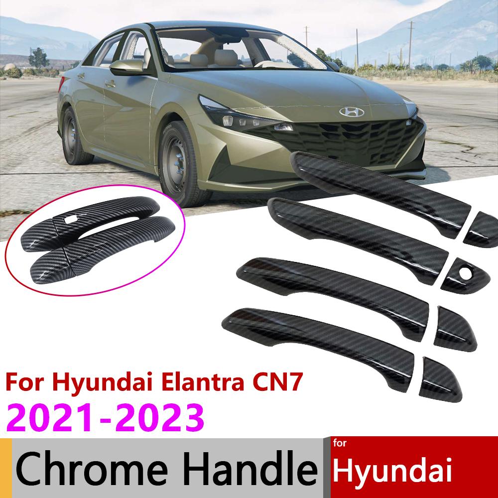 Для Hyundai Elantra CN7 Avante i30 Седан 2022 2023 глянцевый черный углеродное волокно хром умная дверная ручка накладка
Для Hyundai Elantra CN7 Avante i30 Седан 2022 2023 глянцевый черный углеродное волокно хром умная дверная ручка накладка