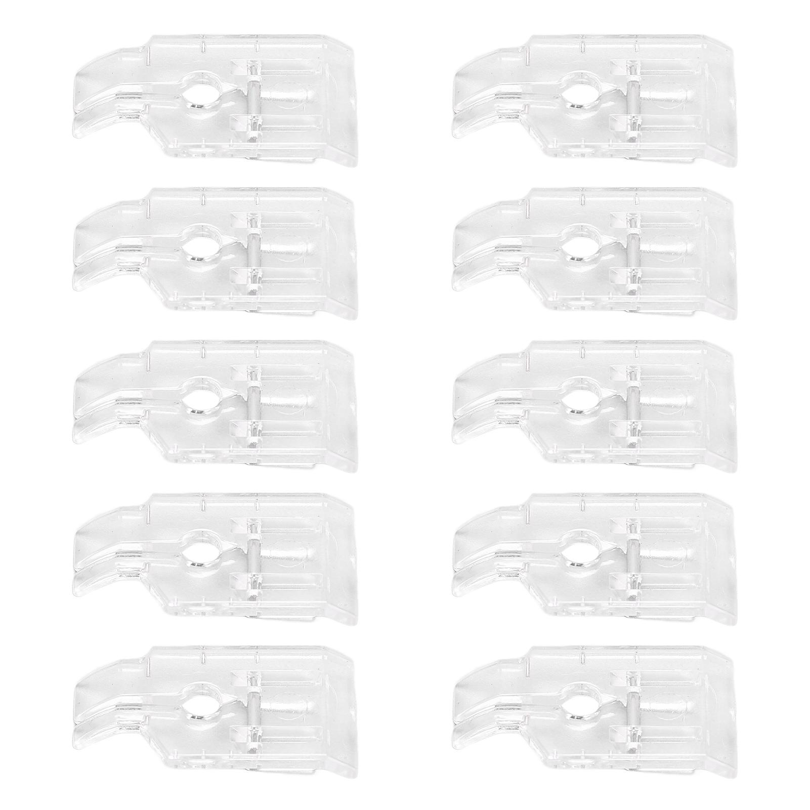 10Pcs Edge Joining Presser Foot Plastic High Accuracy Multipurpose Simple Practical Quilting
10Pcs Edge Joining Presser Foot Plastic High Accuracy Multipurpose Simple Practical Quilting