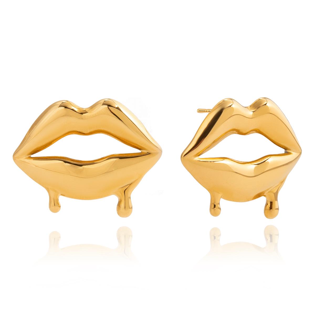Серьги Yori Vintage Жидкие Тающие Губы Покрытие PVD Золотом 18K Простые Привлекательные Универсальные Украшения Водонепроницаемые Аксессуары золотистый
Серьги Yori Vintage Жидкие Тающие Губы Покрытие PVD Золотом 18K Простые Привлекательные Универсальные Украшения Водонепроницаемые Аксессуары золотистый