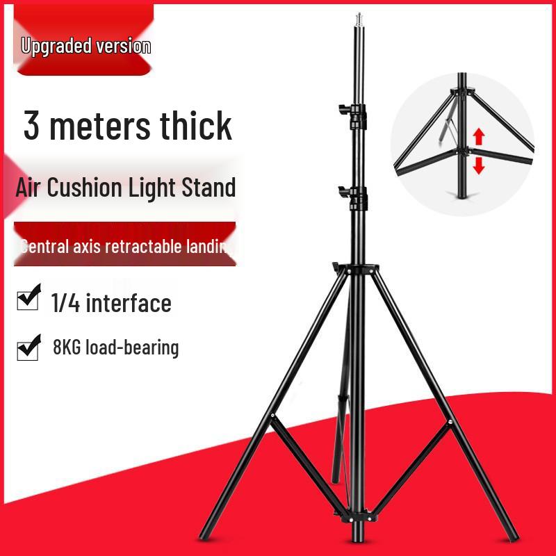 Professional 3m Pneumatic Tripod Studio Light Stand with Air Cushion Buffer A10104
Professional 3m Pneumatic Tripod Studio Light Stand with Air Cushion Buffer A10104