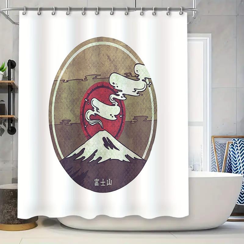 Japanese Mountain Fuji Wave Shower Curtain Japanese Art Decor Washoku Zen Bathroom Decor Japanese Style Home Textile Tapestry W60H190(CM)-1 Pcs
Japanese Mountain Fuji Wave Shower Curtain Japanese Art Decor Washoku Zen Bathroom Decor Japanese Style Home Textile Tapestry W60H190(CM)-1 Pcs