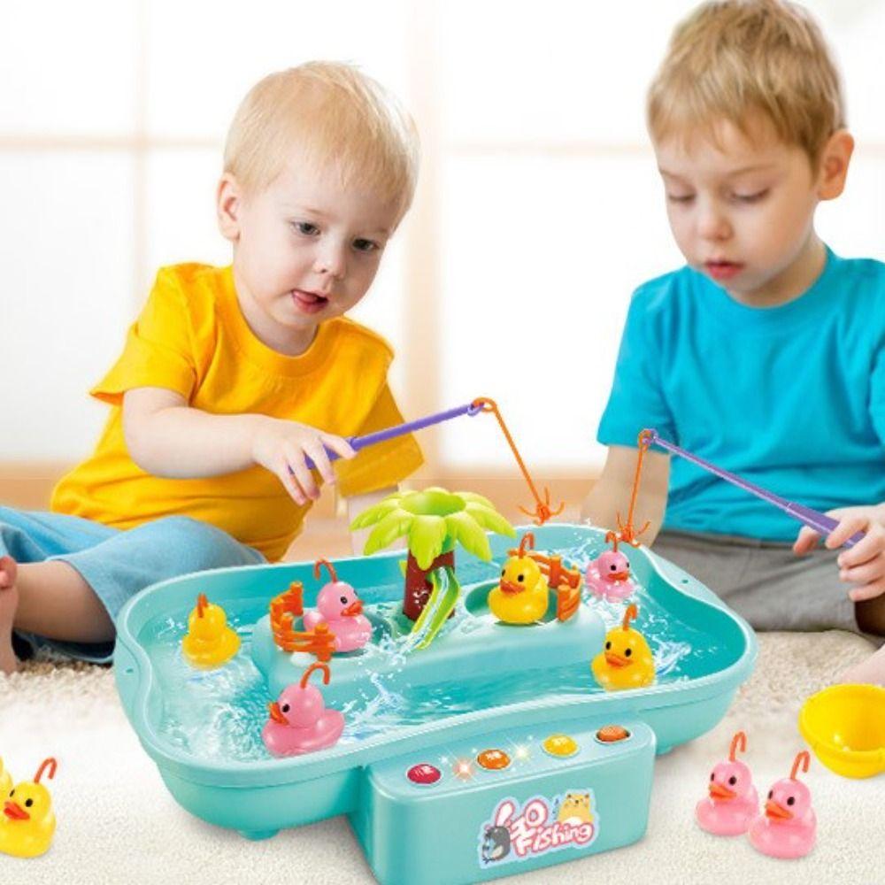 Рыбалка Play Music Spinning Fishing Game Электрический водный стол Рыболовная игрушка в подарок pink-duck&fish
Рыбалка Play Music Spinning Fishing Game Электрический водный стол Рыболовная игрушка в подарок pink-duck&fish