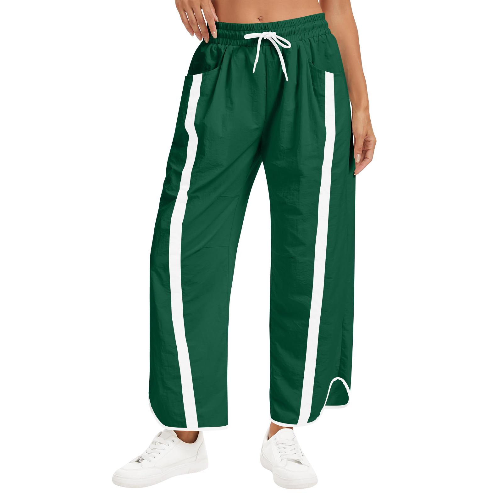 Women s Baggy Wide Leg Pants Casual Drawstring Elastic Waisted Contrast Color Workout Track Pants L зелений
Women s Baggy Wide Leg Pants Casual Drawstring Elastic Waisted Contrast Color Workout Track Pants L зелений