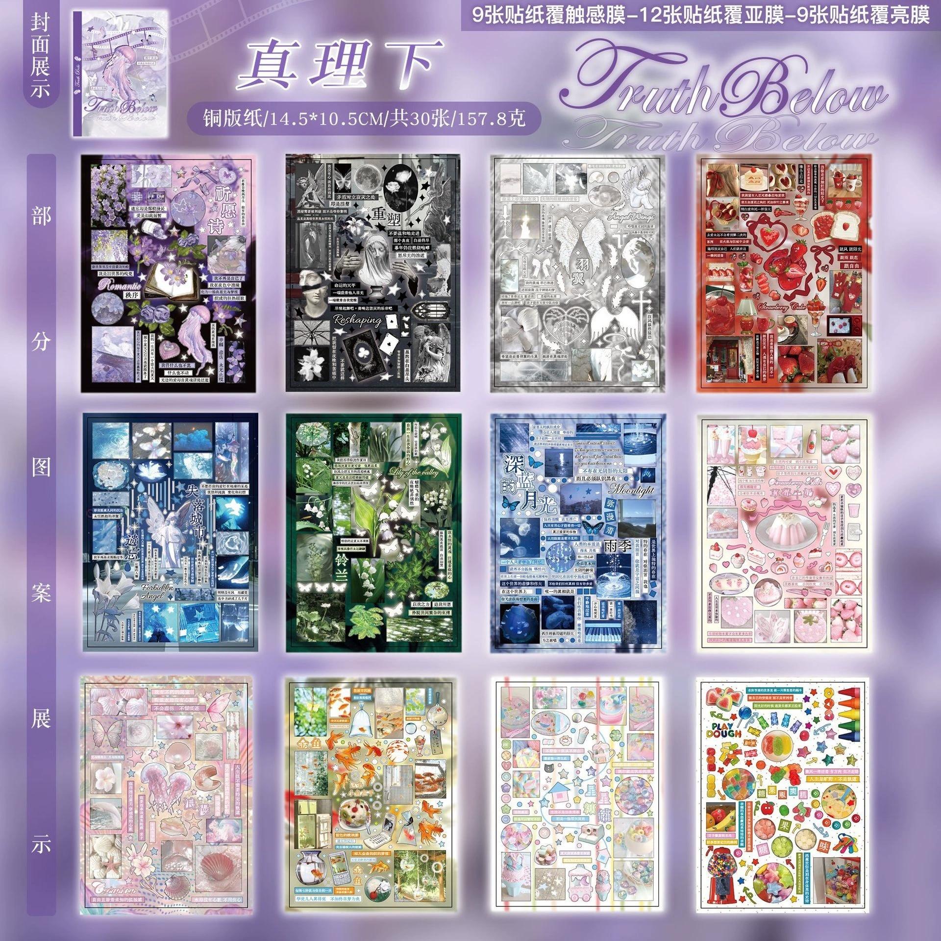 MINKYS DIY Decorative Journal Sticker Book Kawaii Scrapbooking Stickers Decorative Sticker Stationery фіолетовий
MINKYS DIY Decorative Journal Sticker Book Kawaii Scrapbooking Stickers Decorative Sticker Stationery фіолетовий