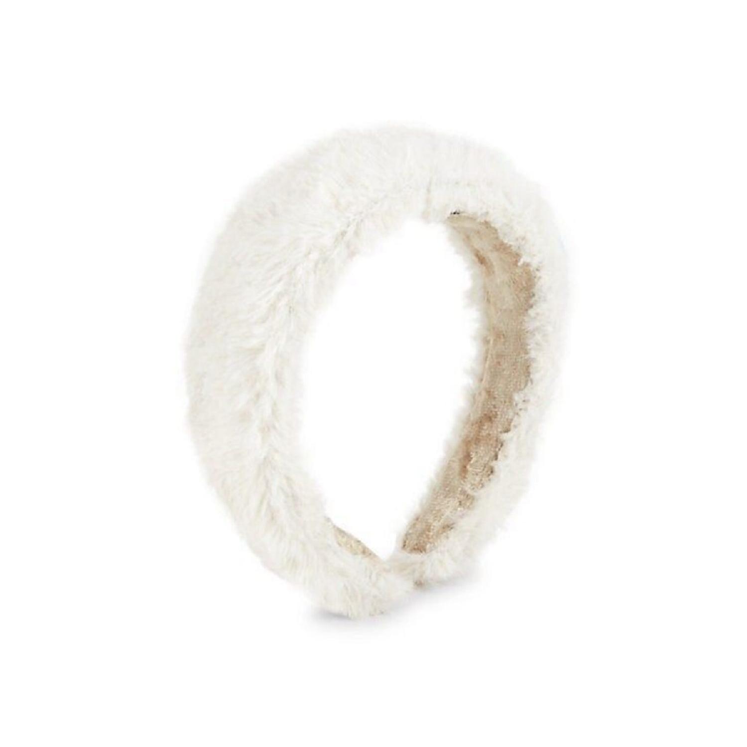 Плюшевая корона из белого пера белый 
Плюшевая корона из белого пера белый